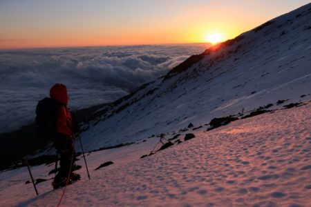 雪山登山2021/2022本当にスタート＠富士山3776ｍ