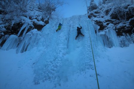 新春極楽アイスクライミング＠八ヶ岳夏沢鉱泉