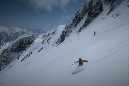 北アルプス 剱岳3001m登頂 長次郎谷スキー滑降