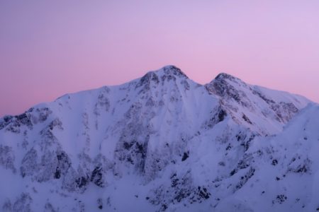 3月18日19日 雪山テント泊登山 北アルプス 五竜岳2814m