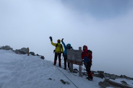 厳冬期北岳3193m登頂